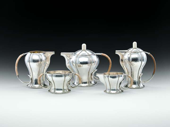 FIVE-PIECE COFFEE AND TEA SET